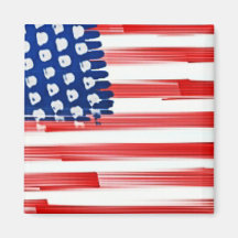 Bandera de Estados Unidos pintada de color de agua