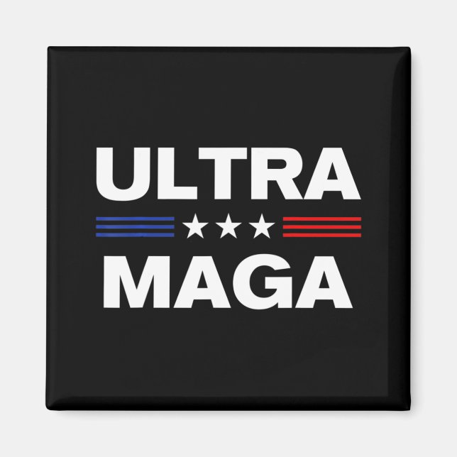 Imán Bandera de Estados Unidos Ultra Maga 3 (Frente)