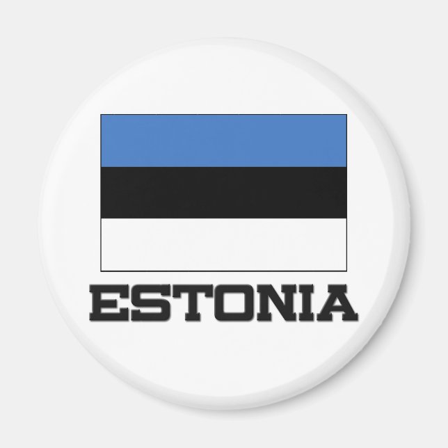 Imán Bandera de Estonia (Frente)