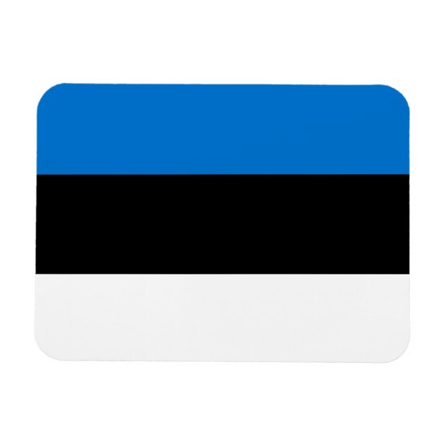 Imán Bandera de Estonia (Horizontal)