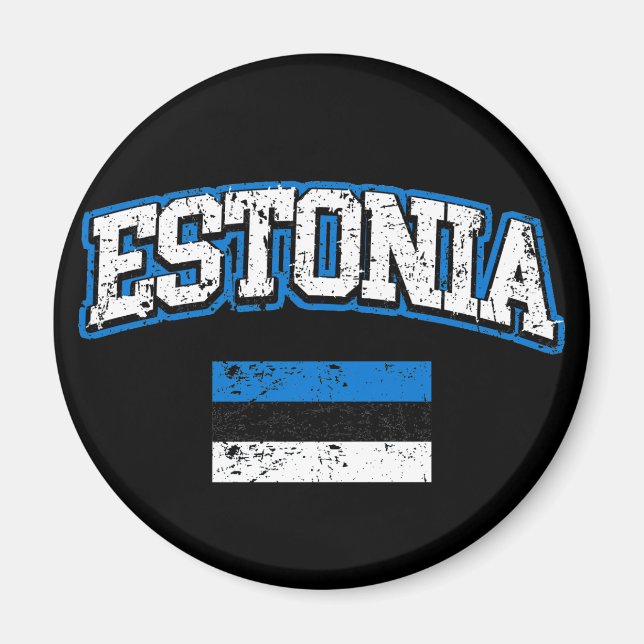 Imán Bandera de Estonia (Frente)