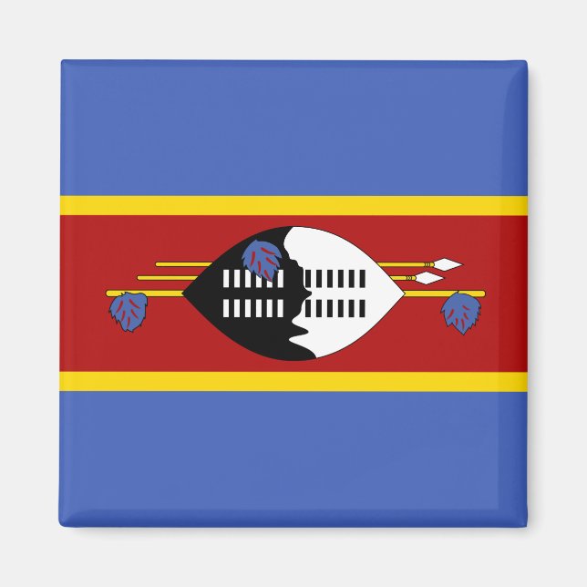 Imán Bandera de Eswatini (Swazilandia) (Frente)