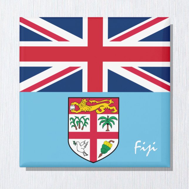 Imán Bandera de Fiji y fiesta de Fiyi, hinchas de rugby (Subido por el creador)