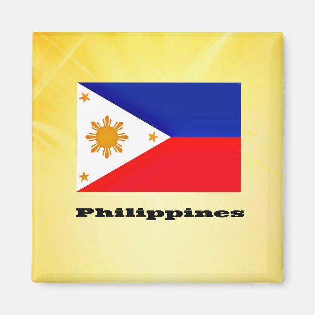 Imán Bandera de Filipinas, archipiélago, (Frente)