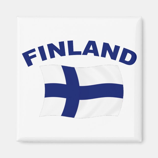 Imán Bandera de Finlandia (Frente)