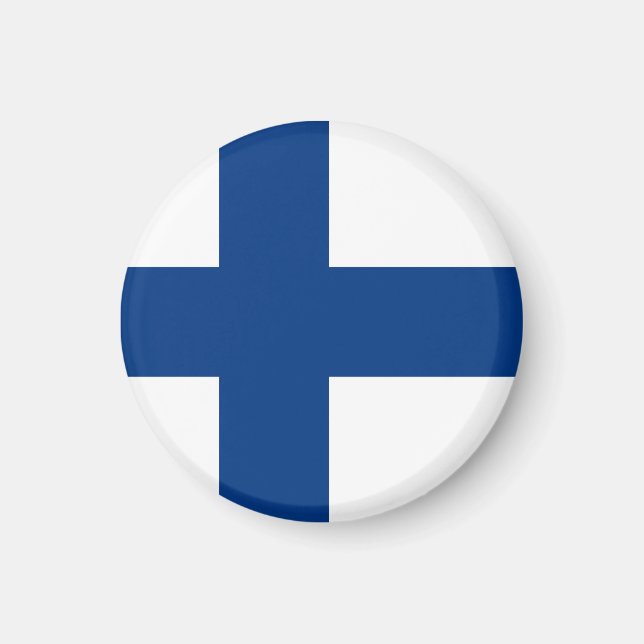 Imán Bandera de Finlandia (Frente)