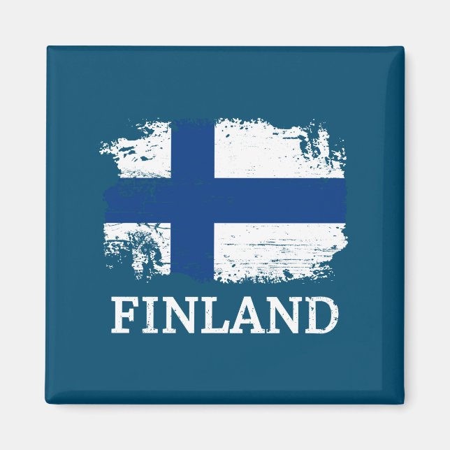 Imán Bandera de Finlandia (Frente)
