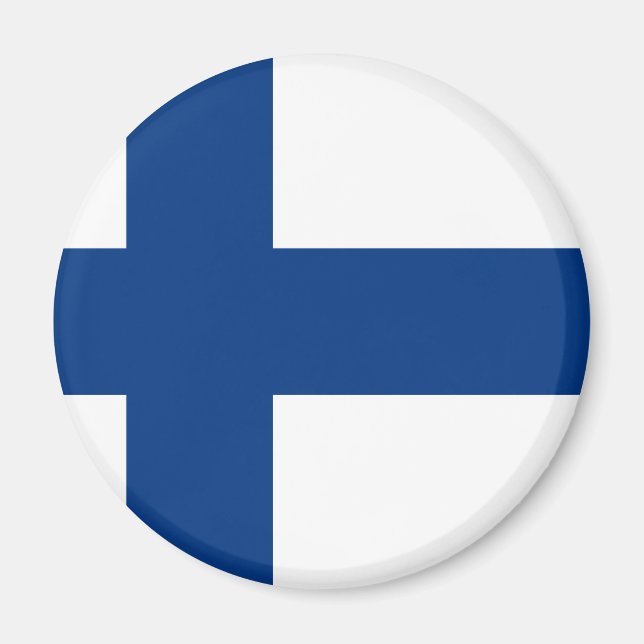 Imán Bandera de Finlandia (Frente)