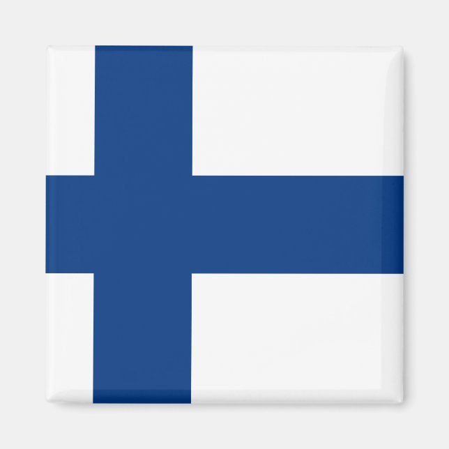 Imán Bandera de Finlandia (finlandesa) (Frente)