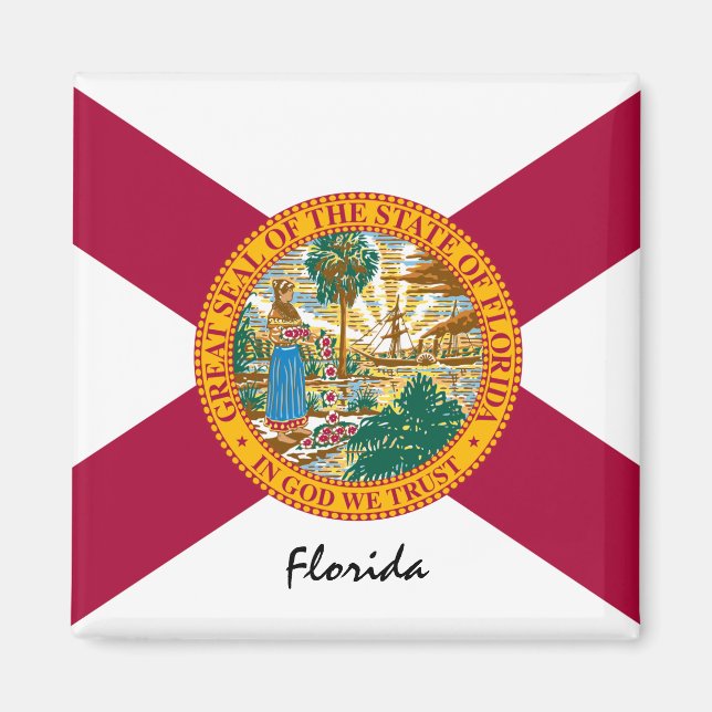 Imán Bandera de Florida Estados Unidos / deportes (Frente)