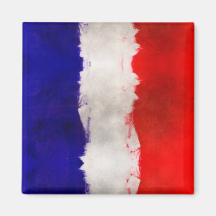 Imán Bandera de Francia artística, bandera francesa