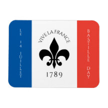 Bandera de Francia del Día de la Bastilla Fleur-de