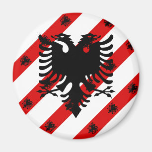 Imán Bandera de franjas albanesas