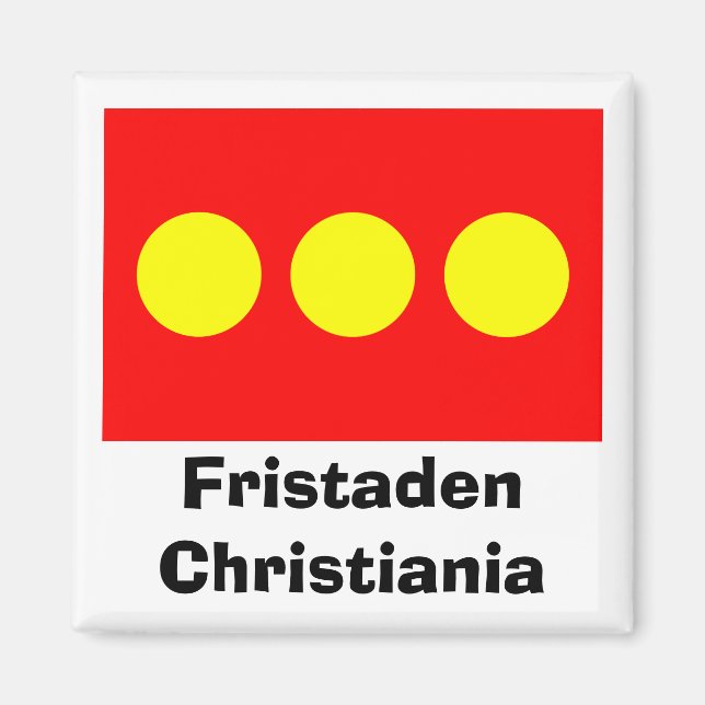 Imán Bandera de Freetown Christiania (Frente)