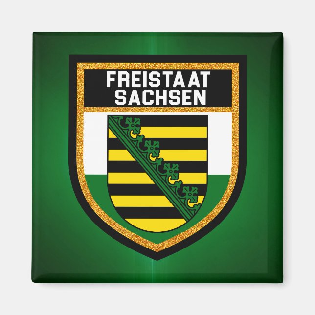 Imán Bandera de Freistaat Sachsen (Frente)