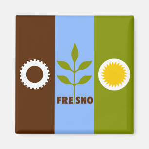 Imán Bandera de Fresno (California)