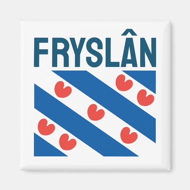 Imán Bandera de Frisia (Frente)
