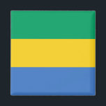 Imán Bandera de Gabón<br><div class="desc">Productos de bandera mundial de personalizable - Por favor,  no dude en añadir su propio texto.</div>