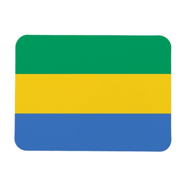 Imán Bandera de Gabón (Horizontal)