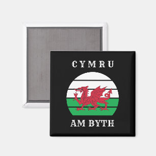 Imán Bandera de Gales Cymru Am Byth Orgulloso de ser ga