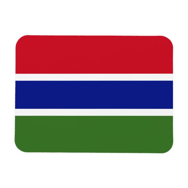 Imán Bandera de Gambia (Horizontal)