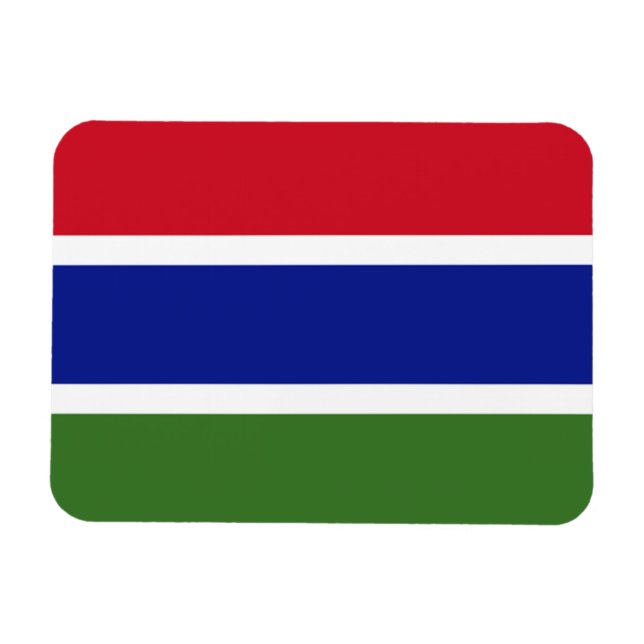 Imán Bandera de Gambia (Horizontal)