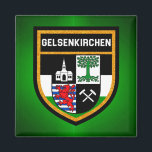 Imán Bandera de Gelsenkirchen<br><div class="desc">Bandera de Gelsenkirchen</div>