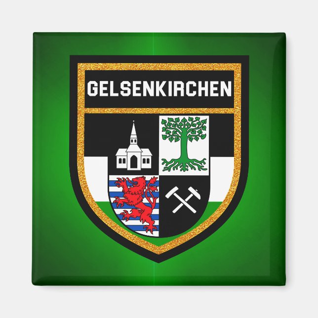 Imán Bandera de Gelsenkirchen (Frente)