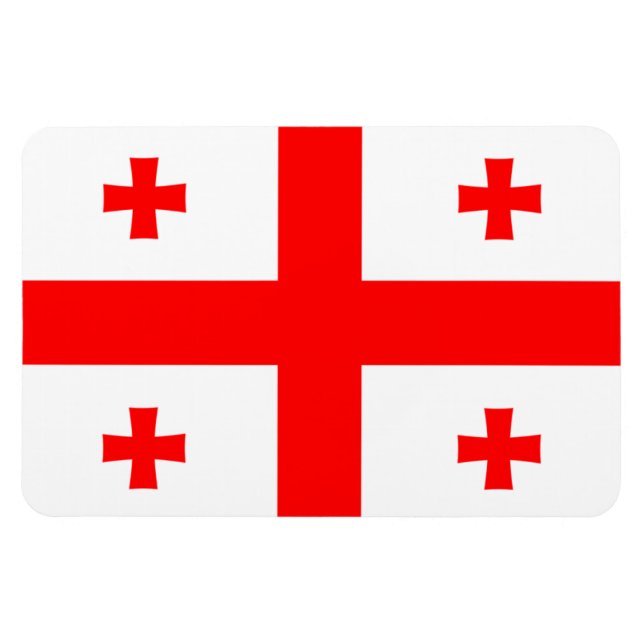Imán Bandera de Georgia (Horizontal)