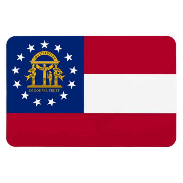 Imán Bandera de Georgia (Horizontal)