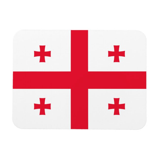 Imán Bandera de Georgia (Horizontal)