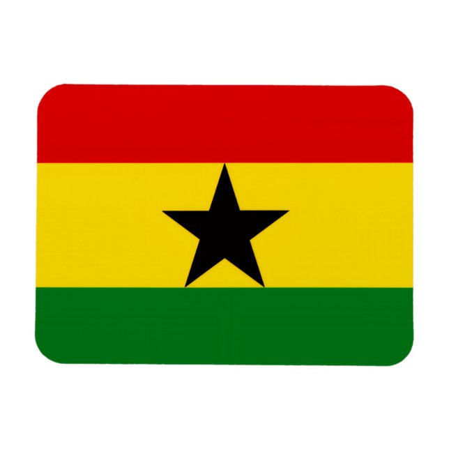 Imán Bandera de Ghana (Horizontal)