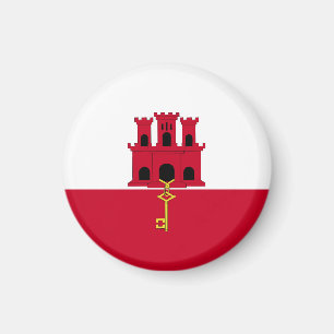 Imán bandera de Gibraltar
