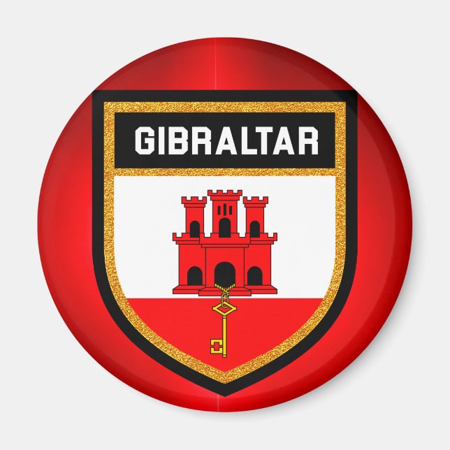 Imán Bandera de Gibraltar (Frente)