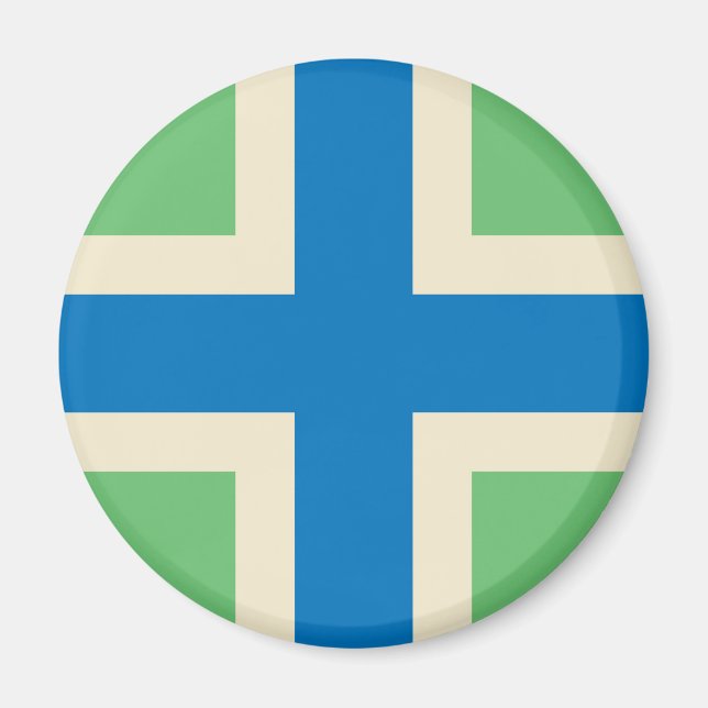 Imán Bandera de Gloucestershire (condado británico) (Frente)