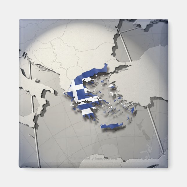 Imán Bandera de Grecia (Frente)