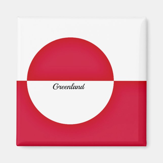 Imán Bandera de Groenlandia (Frente)