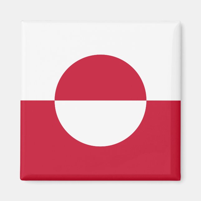 Imán Bandera de Groenlandia (Frente)