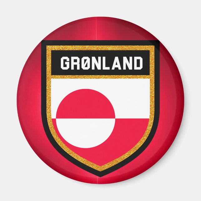 Imán Bandera de Groenlandia (Frente)