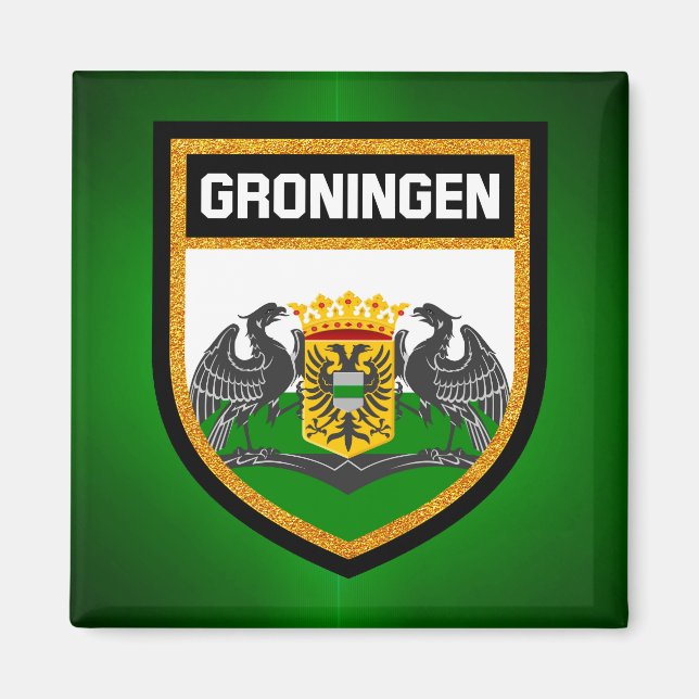 Imán Bandera de Groningen (Frente)