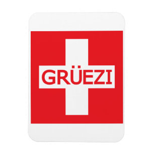 Imán Bandera de Gruezi Suiza