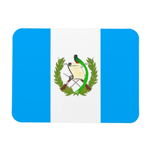 Imán Bandera de Guatemala (Horizontal)