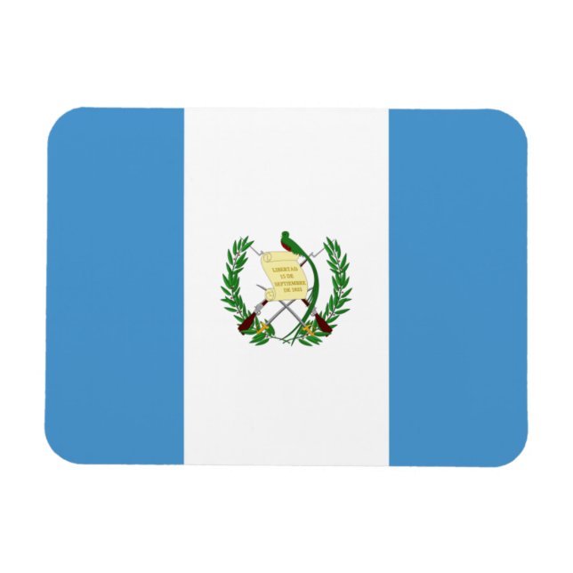 Imán Bandera de Guatemala (Horizontal)