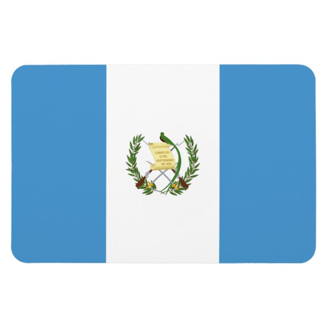 Imán Bandera de Guatemala (Horizontal)