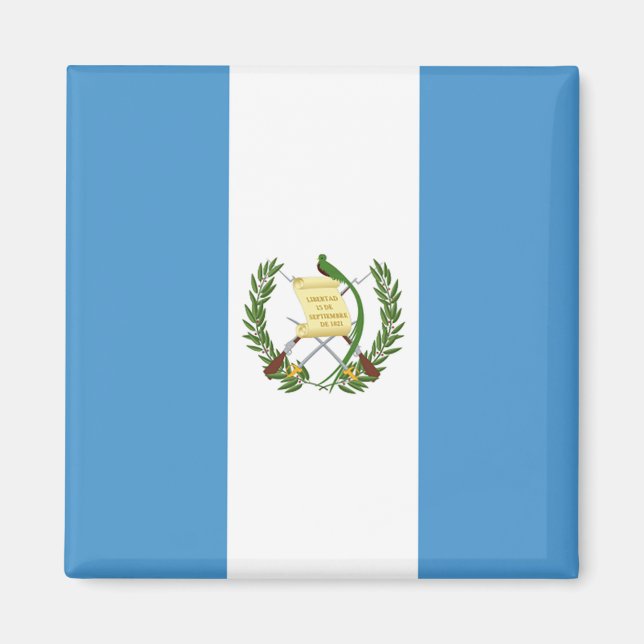 Imán Bandera de Guatemala - Centroamérica (Frente)