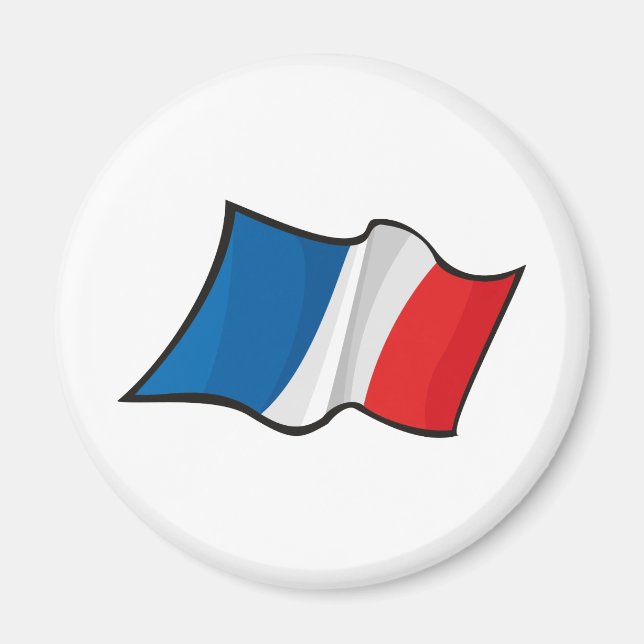 Imán Bandera de Guay Francia (Frente)