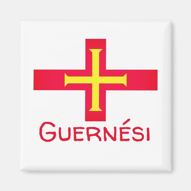 Imán Bandera de Guernési (Frente)