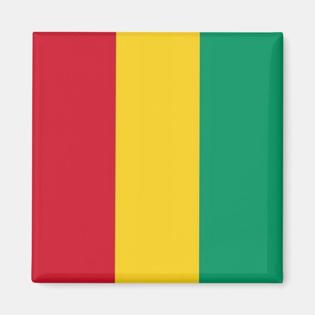 Imán Bandera de GUINEA, África, Fridge (Frente)