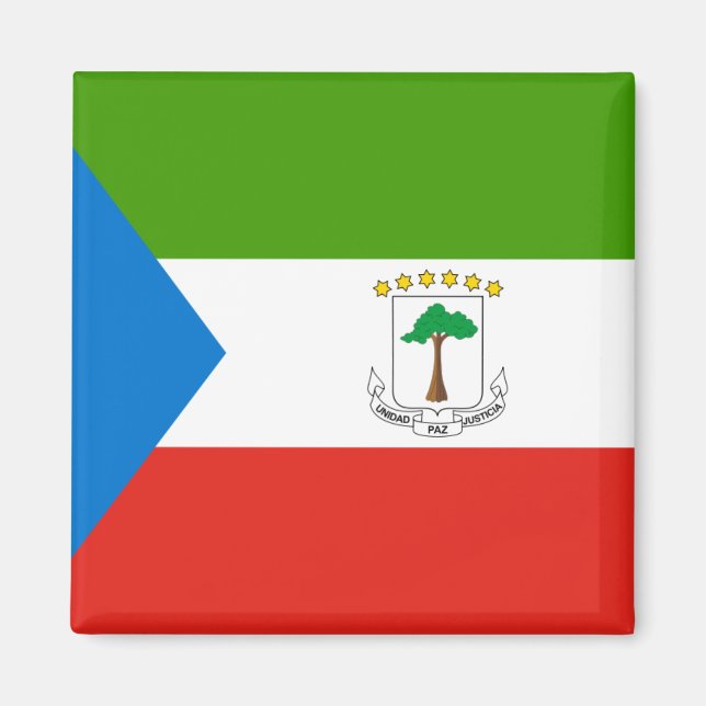 Imán Bandera de Guinea Ecuatorial (Frente)