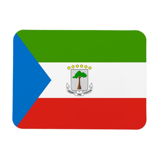 Imán Bandera de Guinea Ecuatorial (Horizontal)